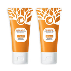 Gel exfoliante Ezyuanchly naranja para cara y cuerpo, limpia profundamente y deja sensación fresca.
