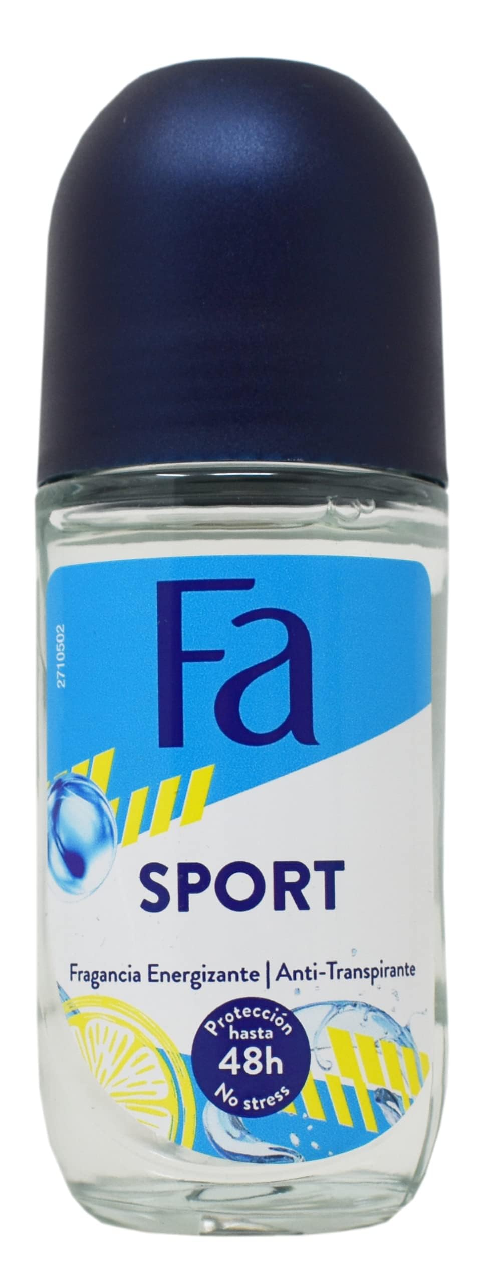 Fa desodorante rodillo deportivo, diseno unisex para ambos sexos