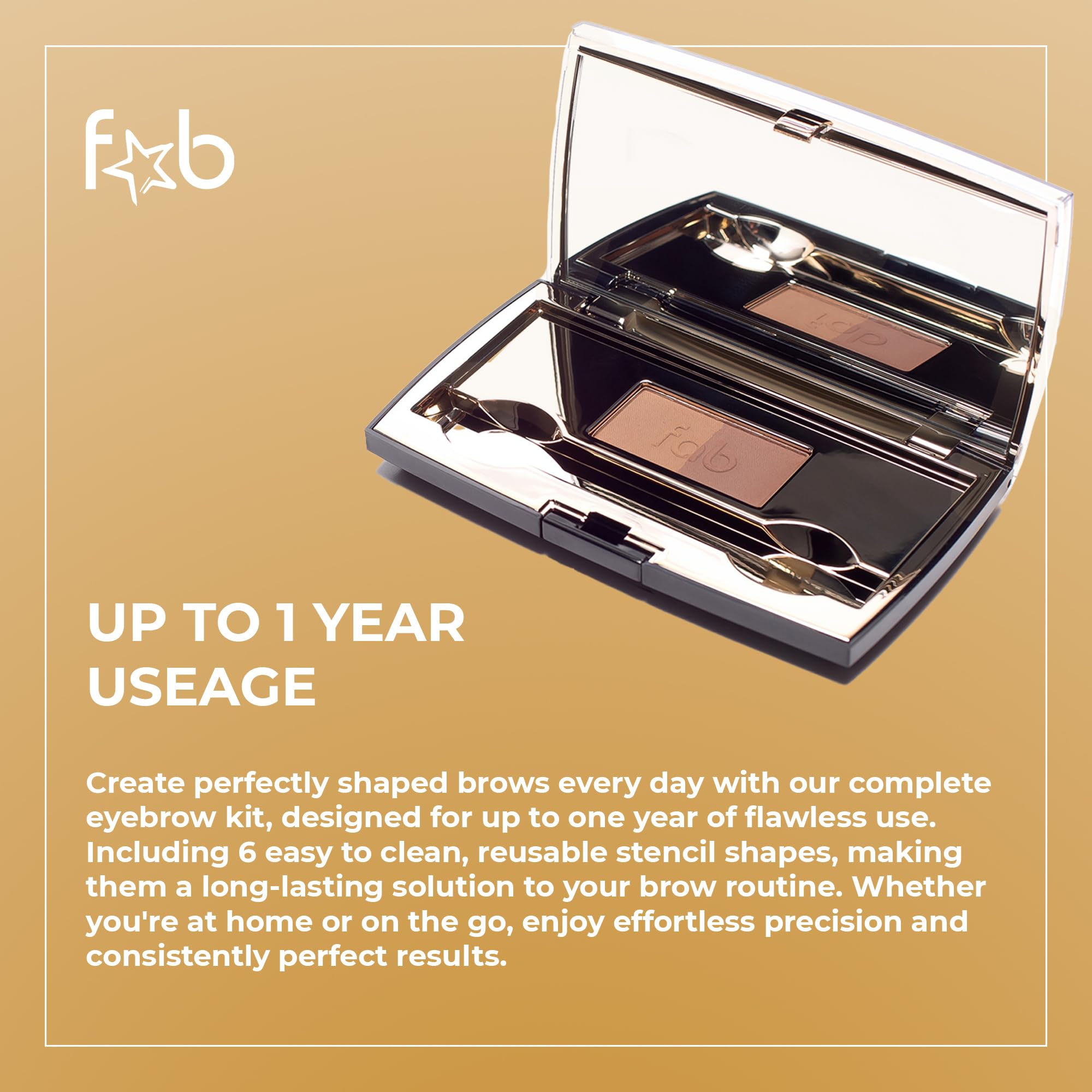 Palette of tones supports natural contour and definition.
