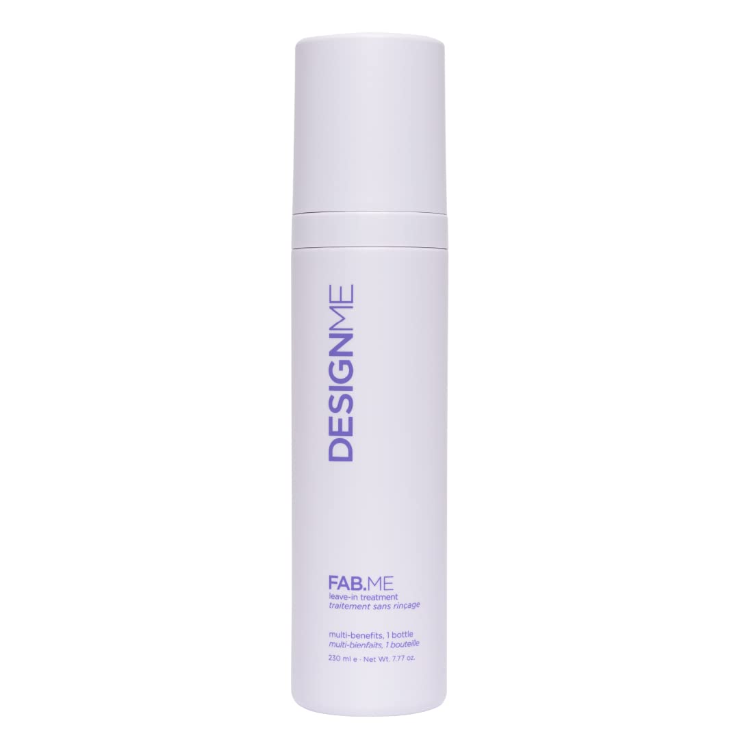 FAB.ME leave-in spray bottle closeup for detangling and shine