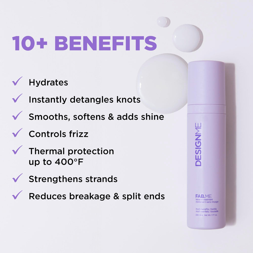 FAB.ME UV and heat protection spray protecting sun and styling heat