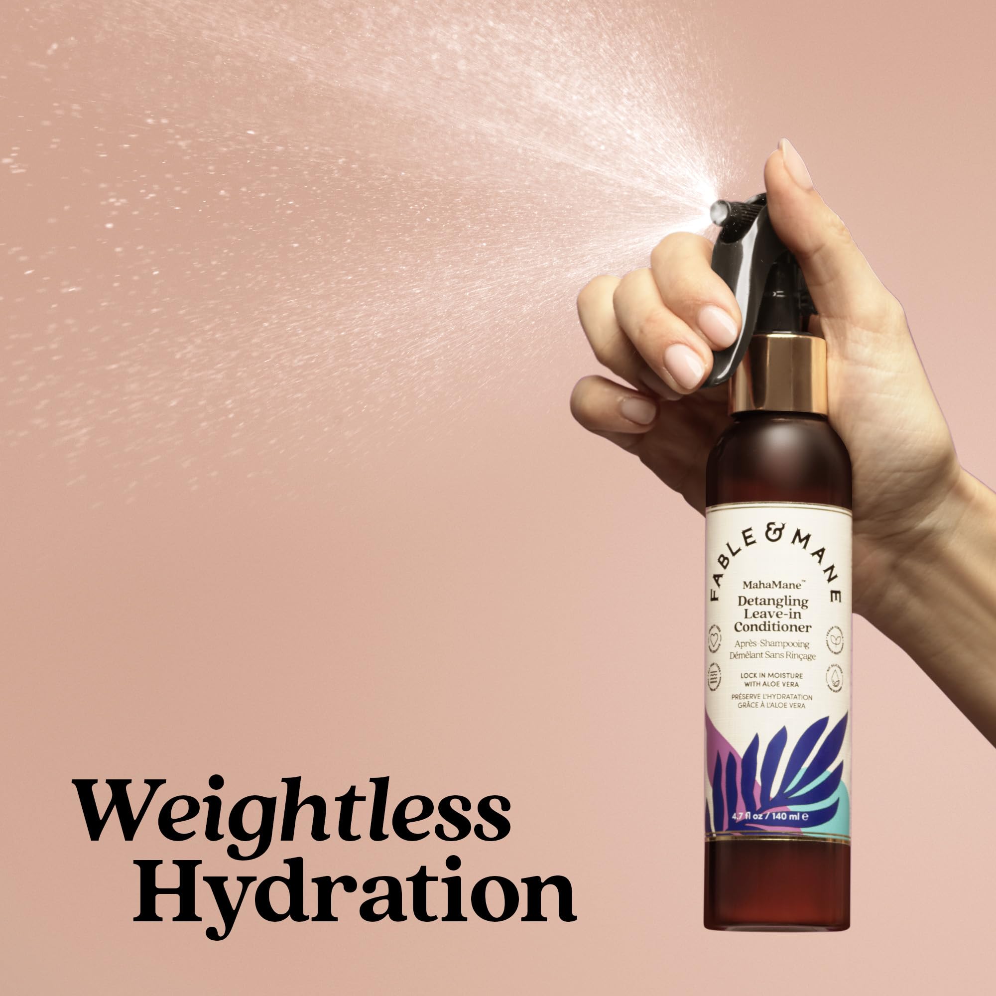 Fable & Mane colour-safe formula protecting vibrant hair color
