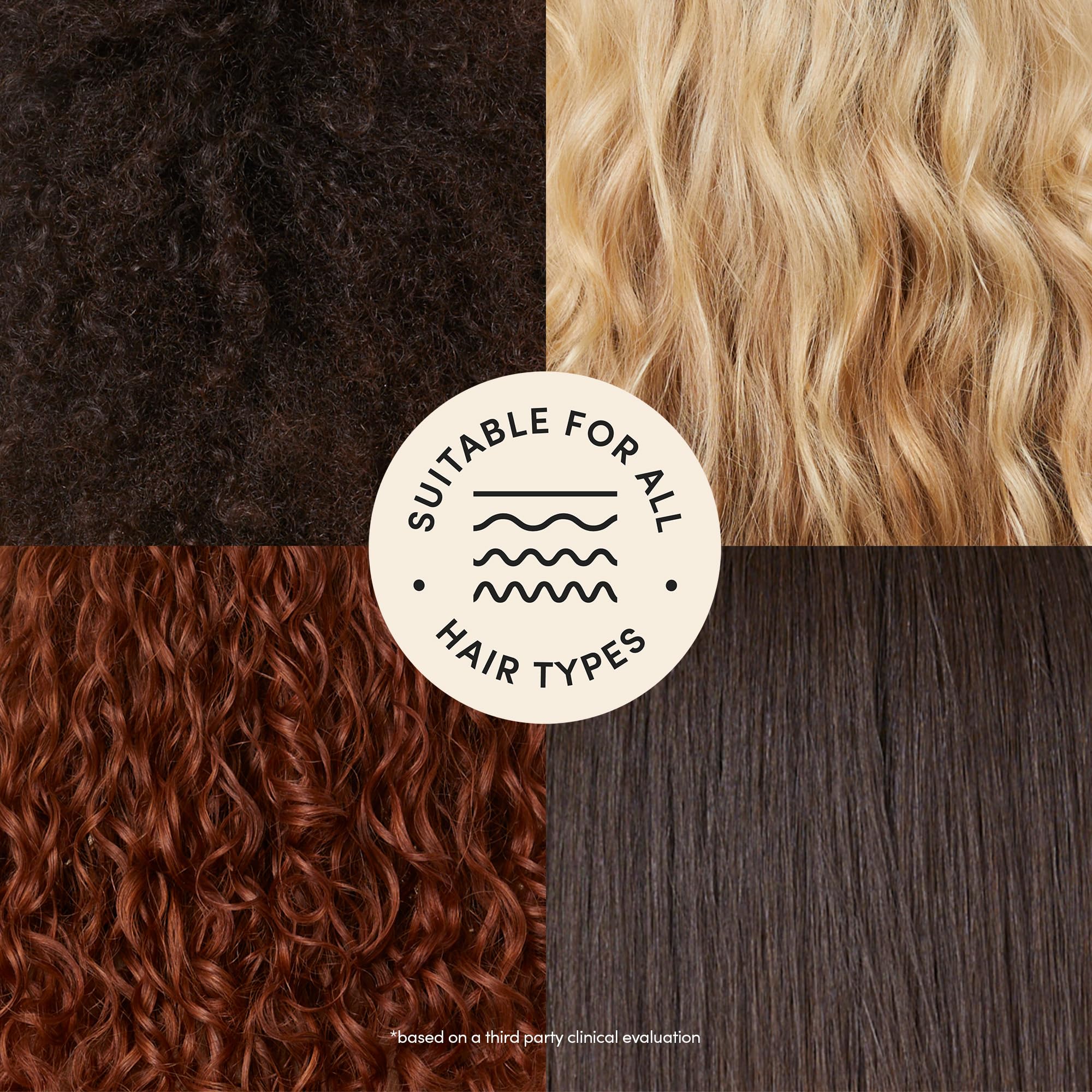 Fable & Mane daily-use mist applied to towel-dried hair for easy styling