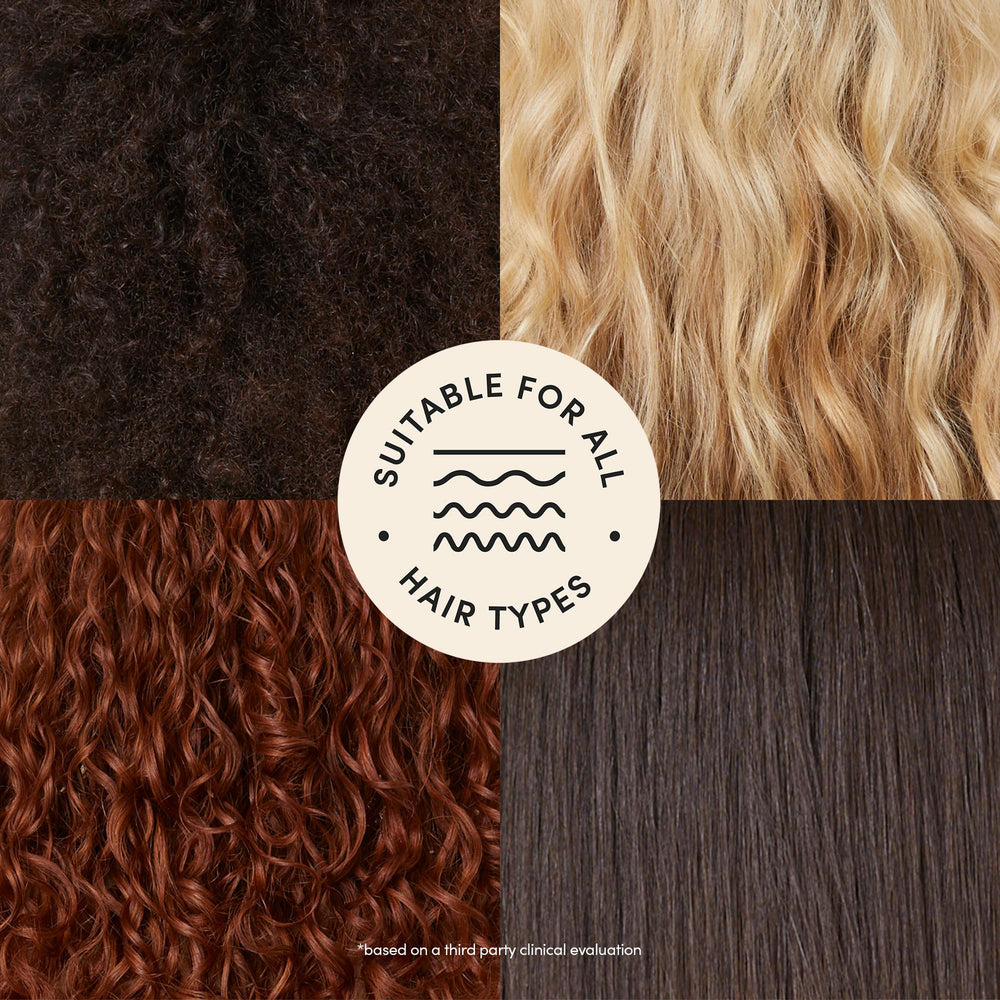 Fable & Mane daily-use mist applied to towel-dried hair for easy styling