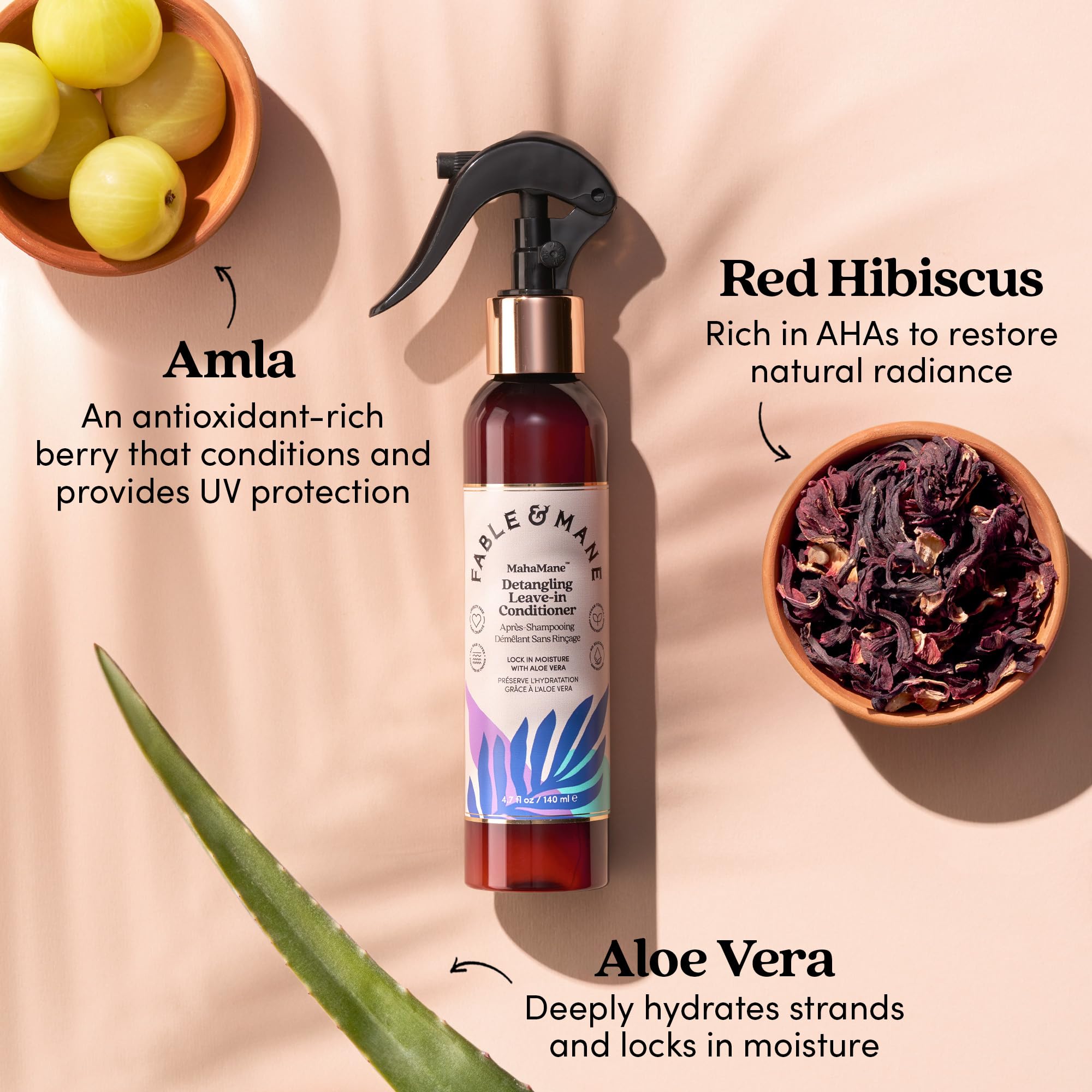 Fable & Mane vegan cruelty-free badge on packaging