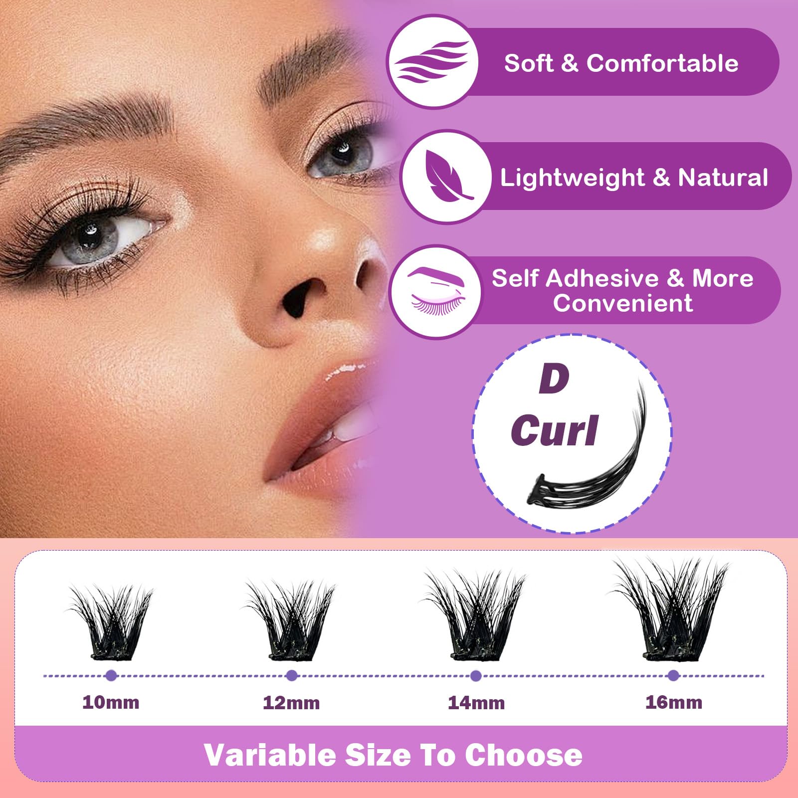 Fablosslashes pre-glued lashes in compact packaging