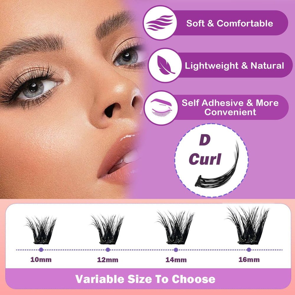 Fablosslashes pre-glued lashes in compact packaging