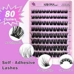 Fablosslashes pre-glued lash clusters enabling quick 3-second application