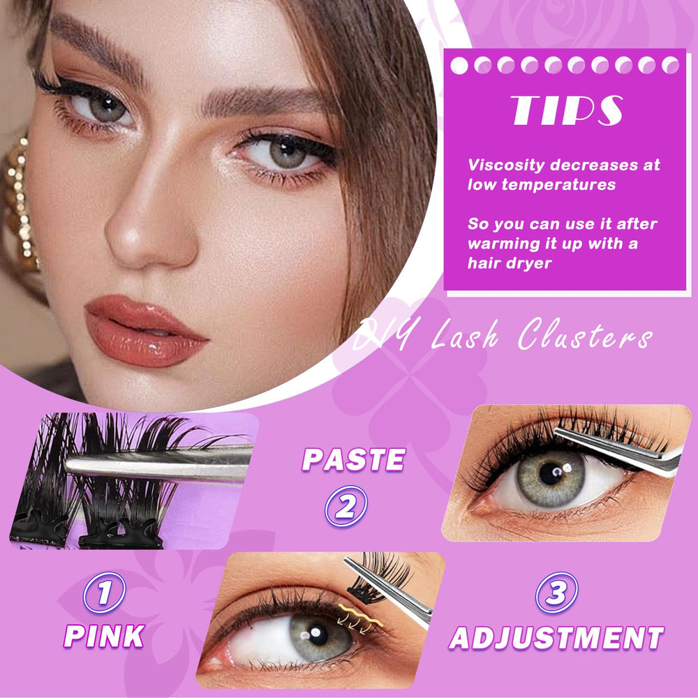 Fablosslashes soft fluffy lashes close-up for everyday wear