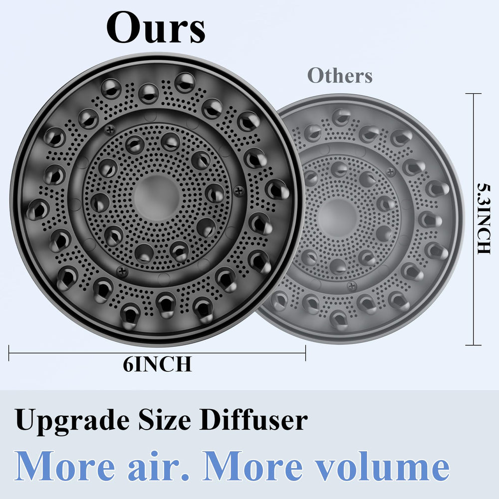 Fabmira diffuser with optimized airflow vents reduces frizz and hot spots.
