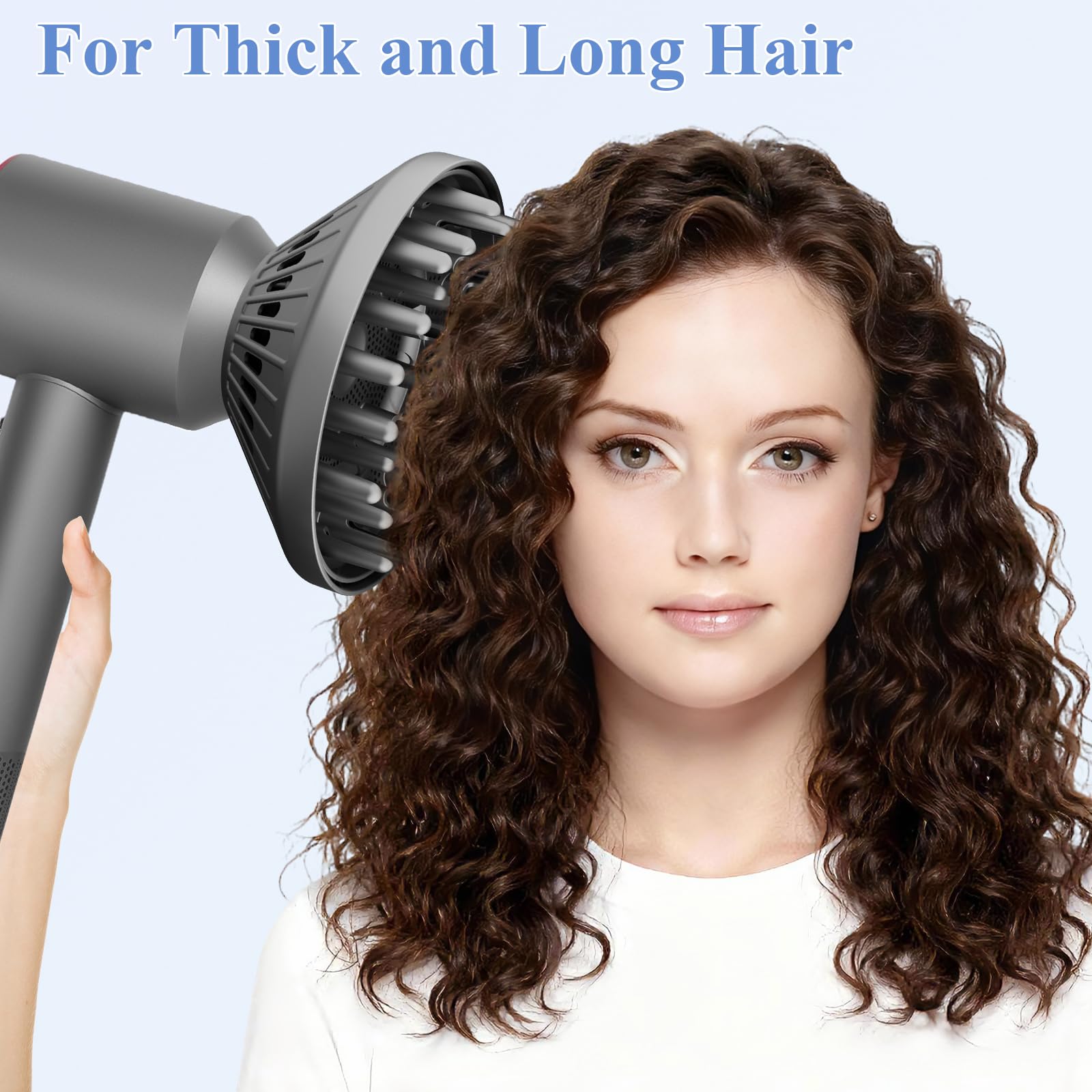 Fabmira diffuser helps define waves and coils with less frizz.