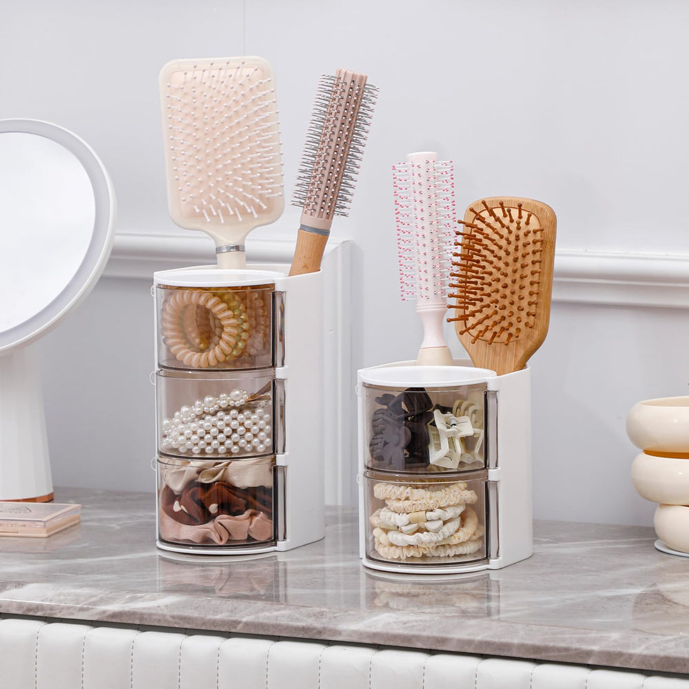 FABROK clear desktop organizer on a desk for daily use