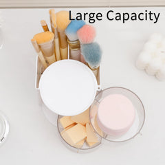 FABROK makeup brush storage compartment keeps tools organized