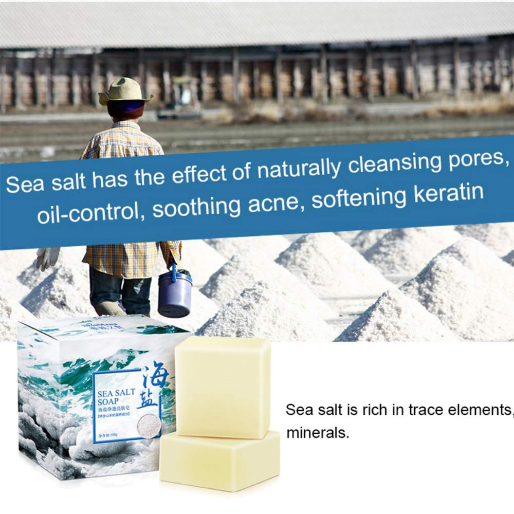 Fabussa sea salt goat milk soap moisturizing effect on dry skin.