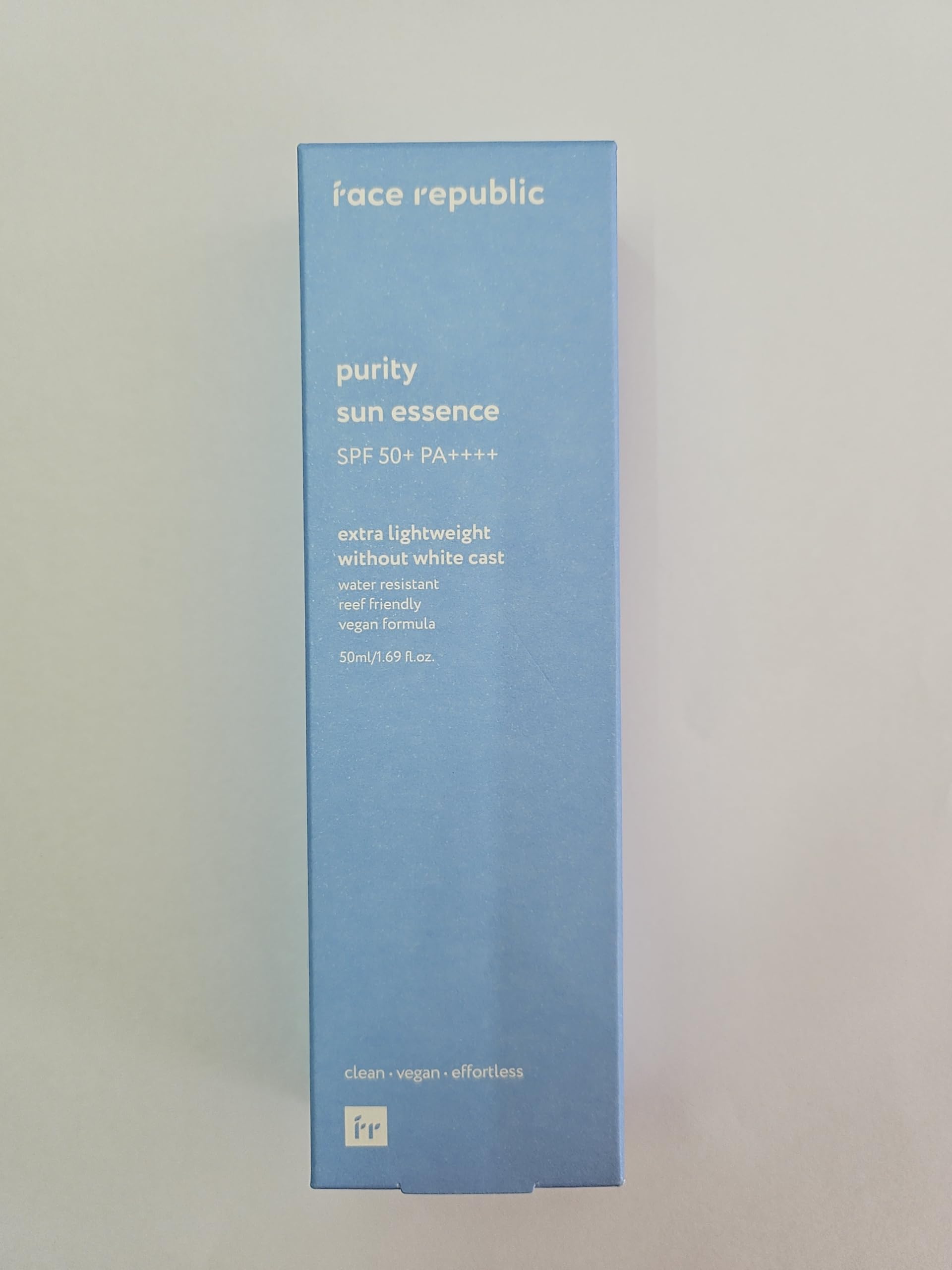 Face Republic Purity Sun Essence, fórmula con ceramida para hidratación y cuidado facial.