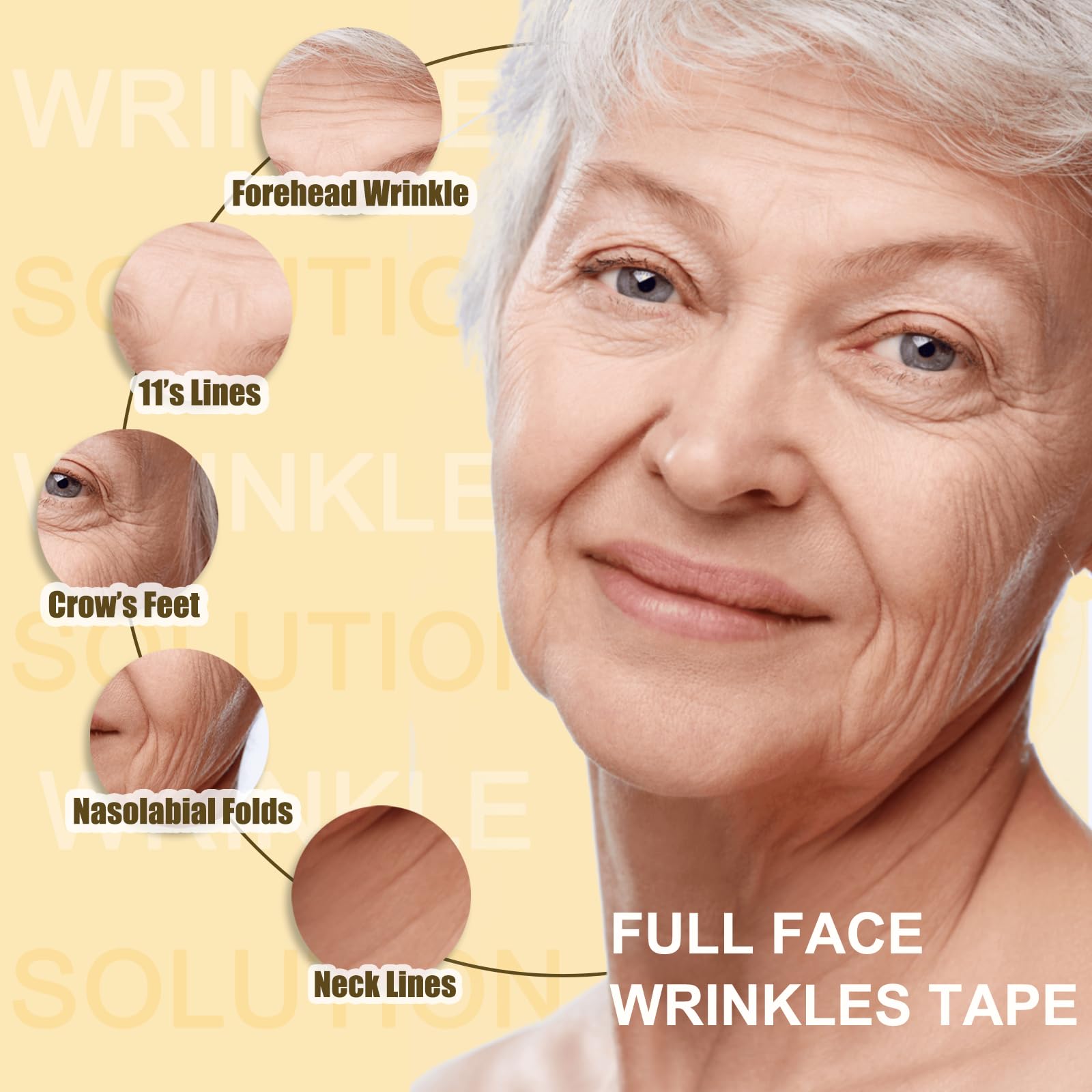 Face Tape para cuello, tratamiento nocturno para contornos faciales.