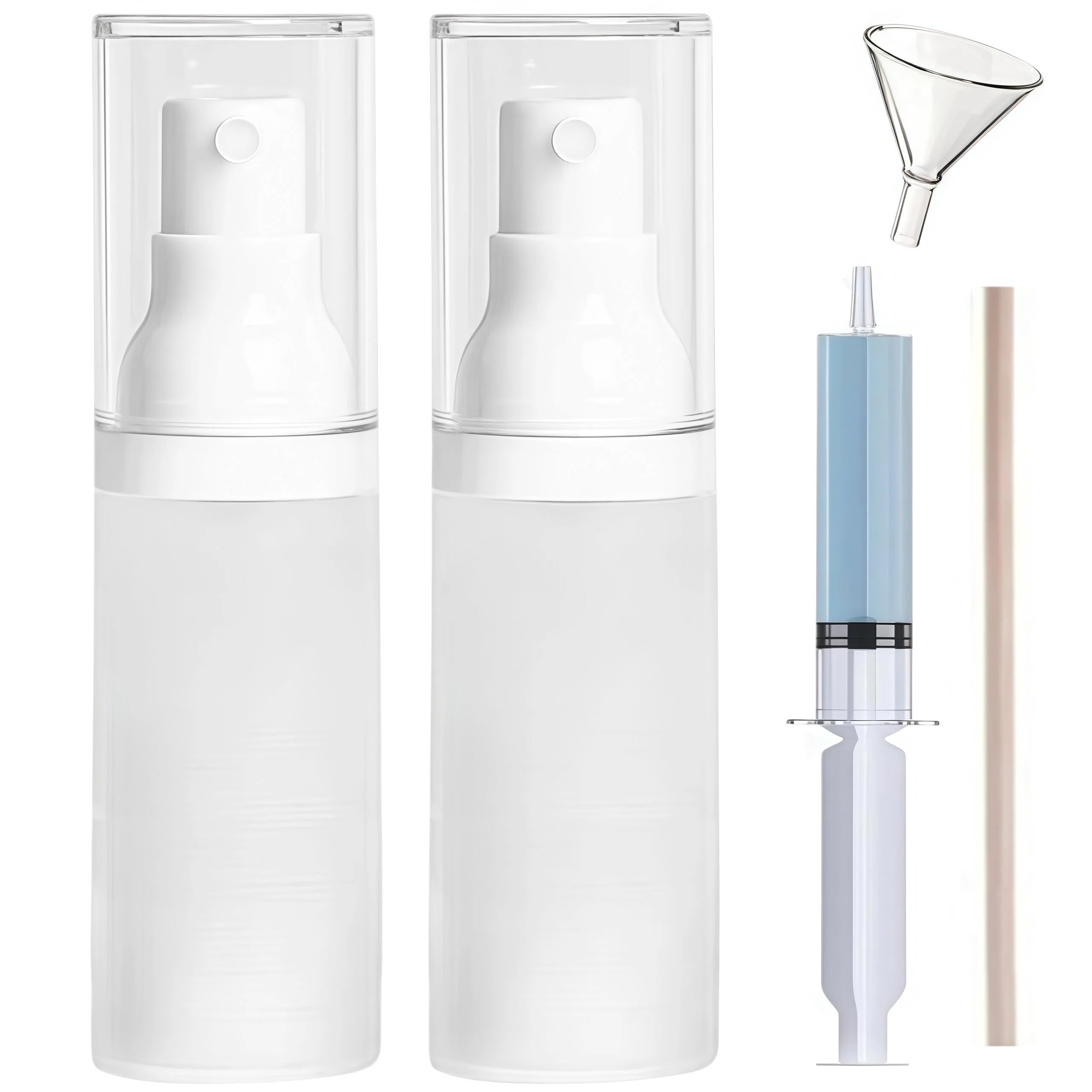 FaceBucks airless-pump-travel-bottle keeps formulas fresh on the go.