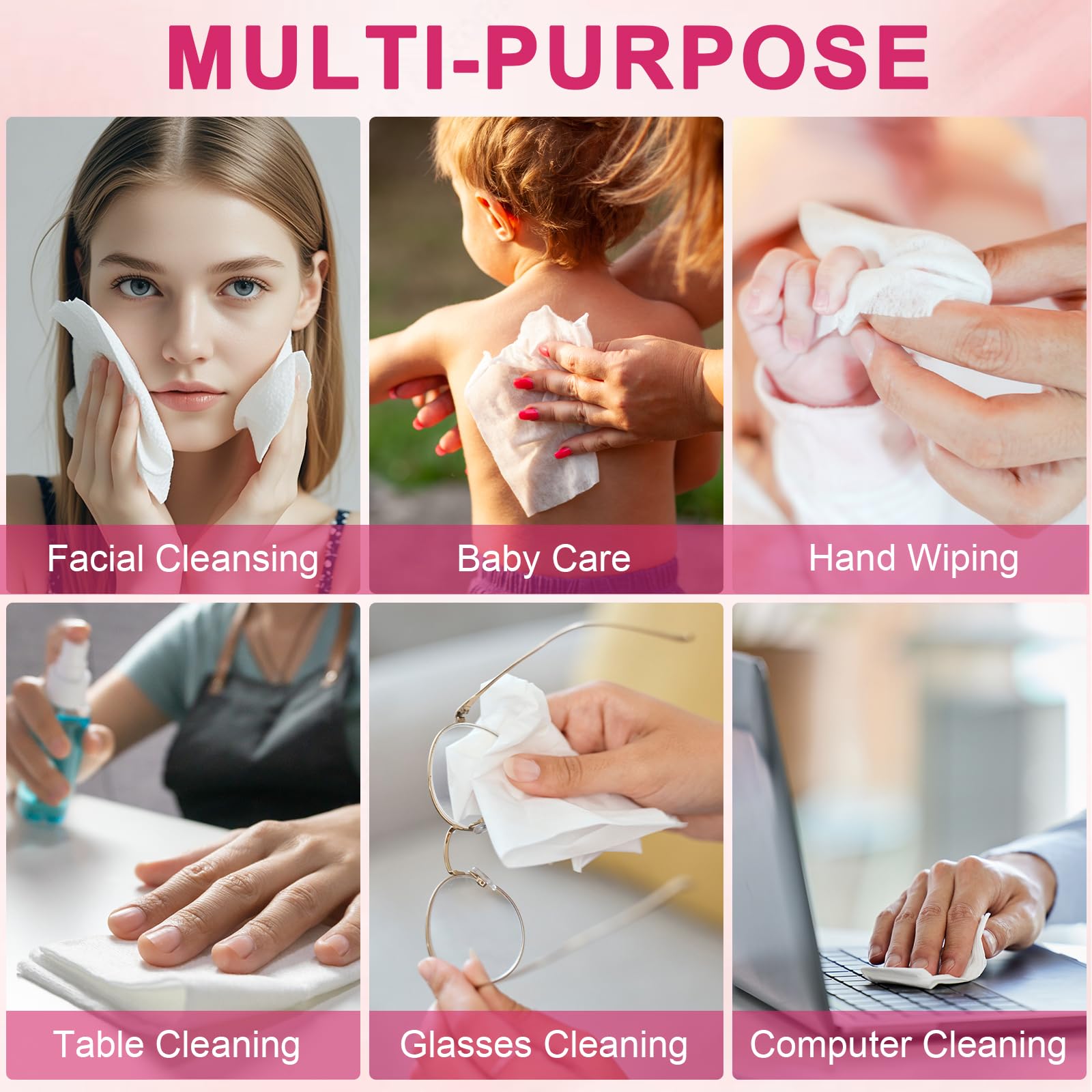 FACEMADE baby-safe multiuse towel for quick wipes