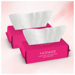 FACEMADE: toallas faciales desechables 100% biobaseadas, suaves para piel sensible.