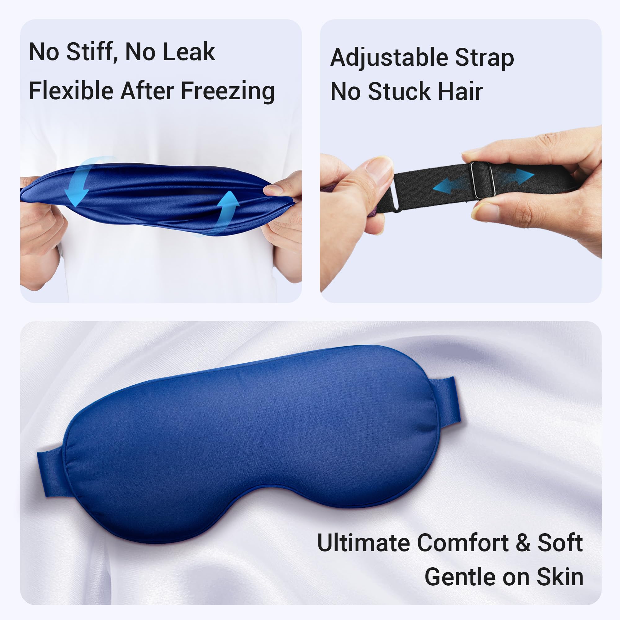 FACEMOON adjustable strap closeup shows secure, comfortable wear