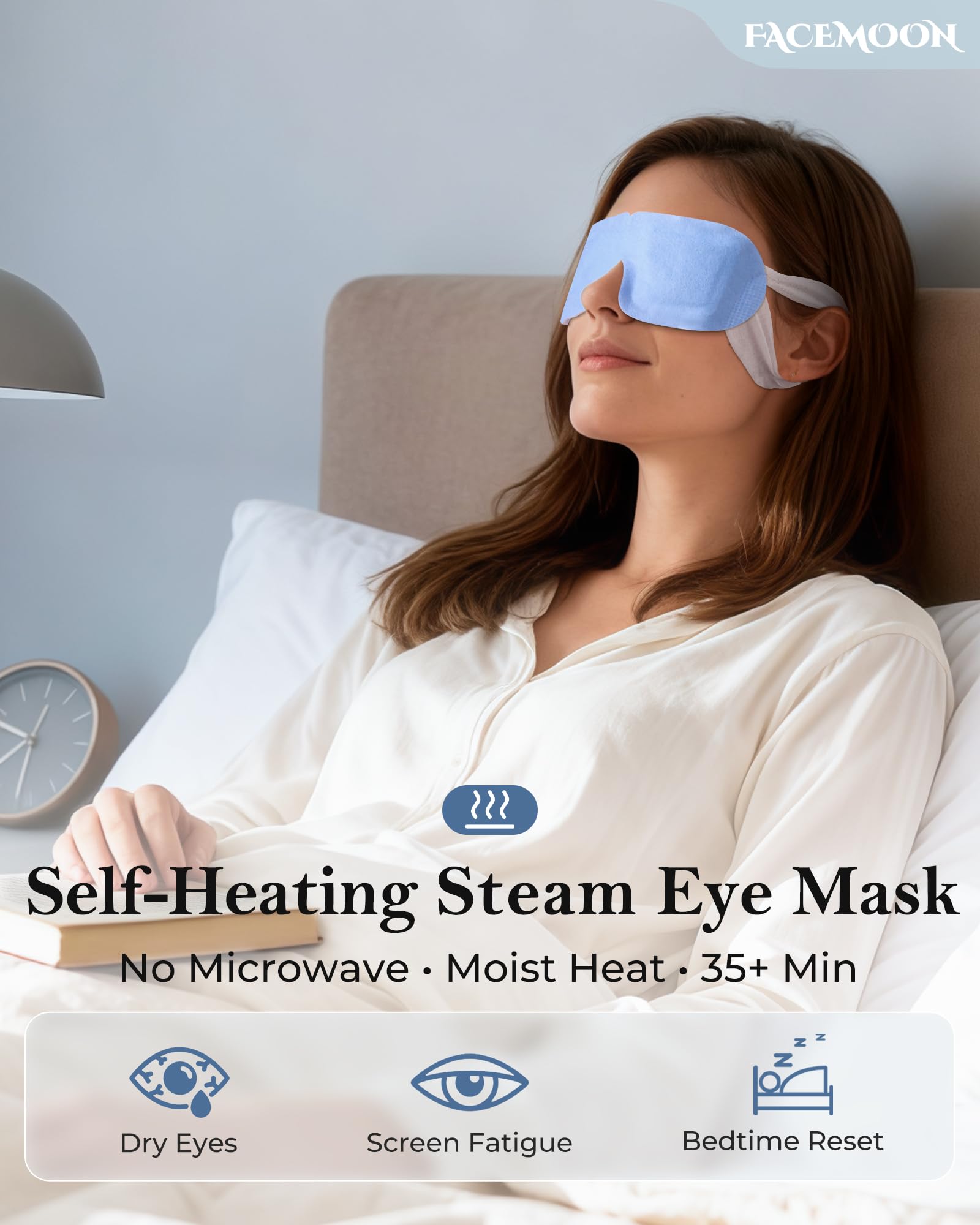 Facemoon calor ocular suave brinda comodidad diaria tras largas horas frente a pantallas