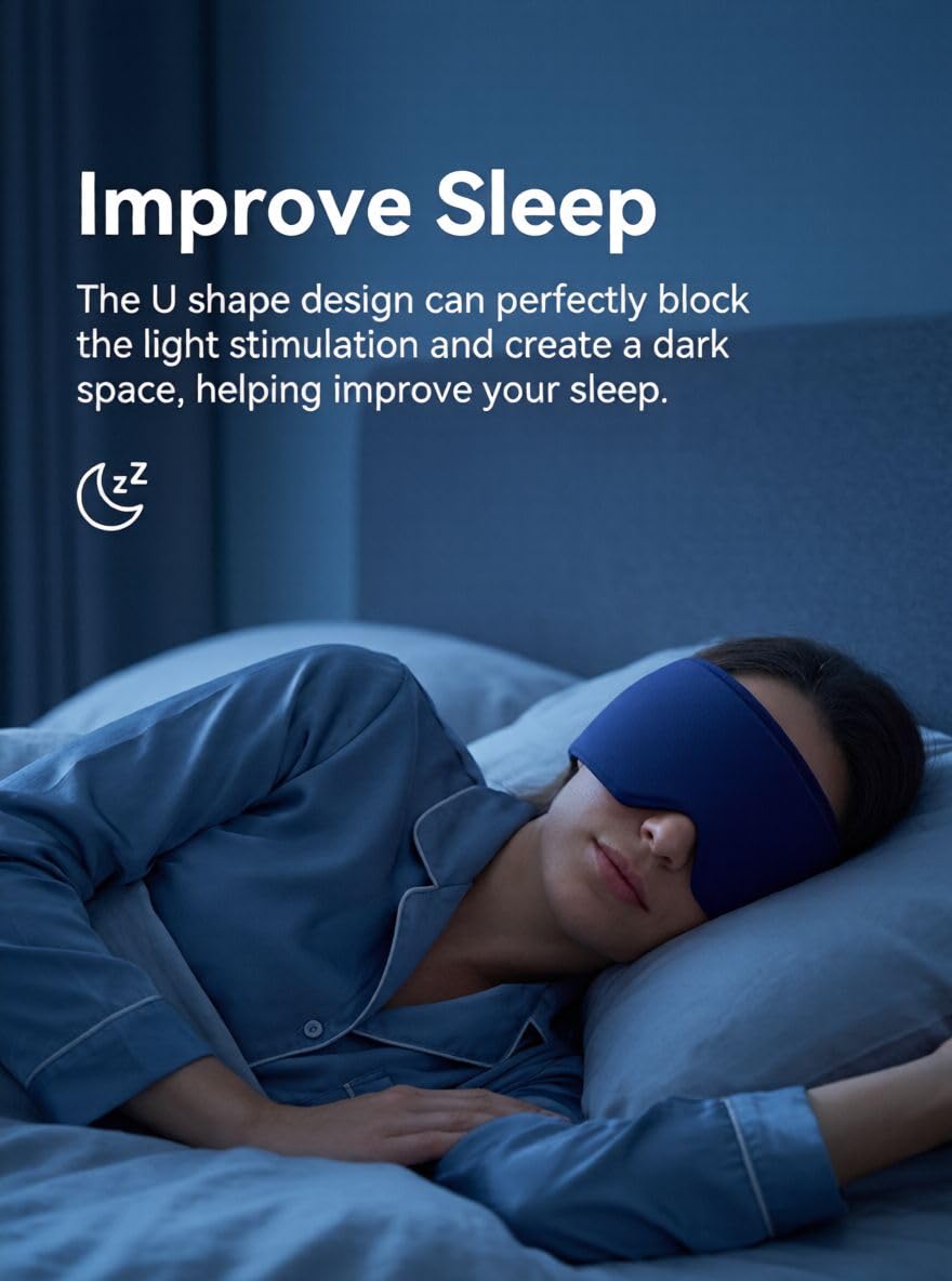 FACEMOON mask relaxation invites restful sleep with subtle compression for comfort