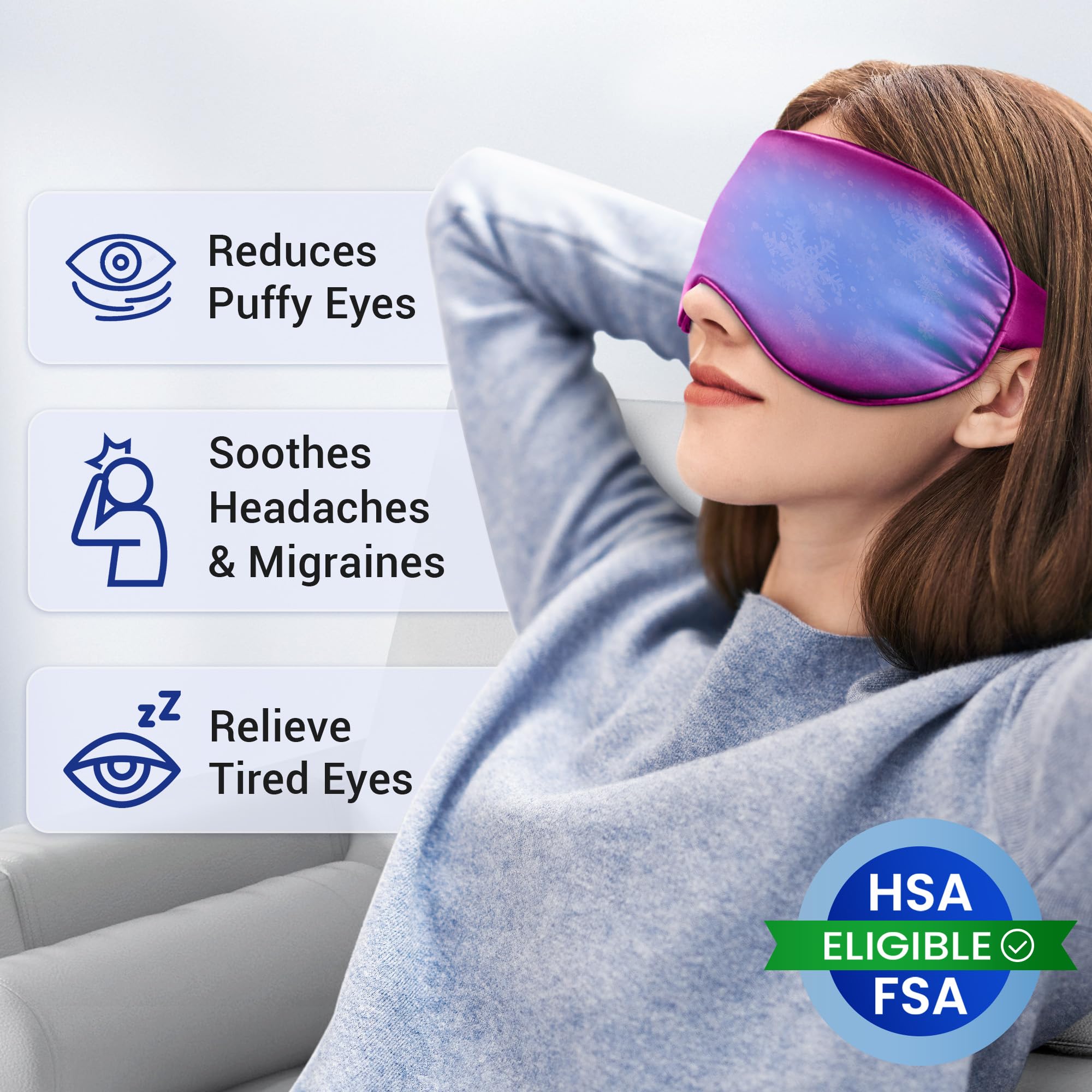 FACEMOON ice pack for eyes maintains cool relief after long screen time