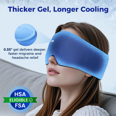 FACEMOON mascarilla gel frío cobertura 360 para ojos y frente.