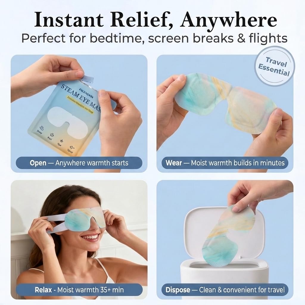 FACEMOON relajación ocular para reducir tensión tras pantallas