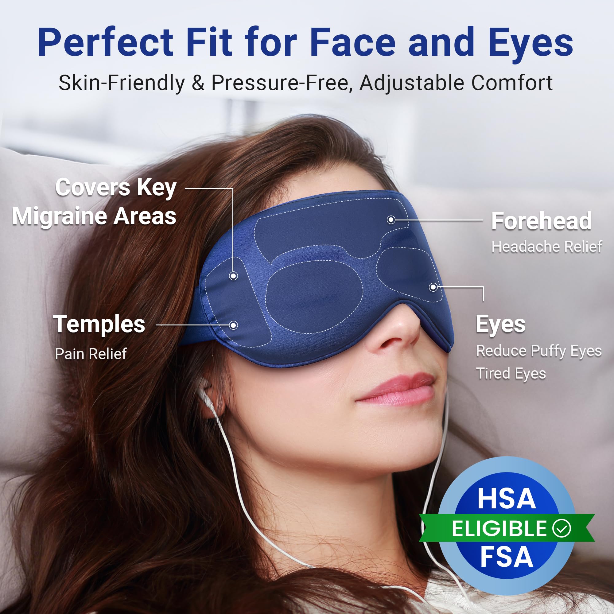 FACEMOON soft fabric edge detail for gentle skin contact