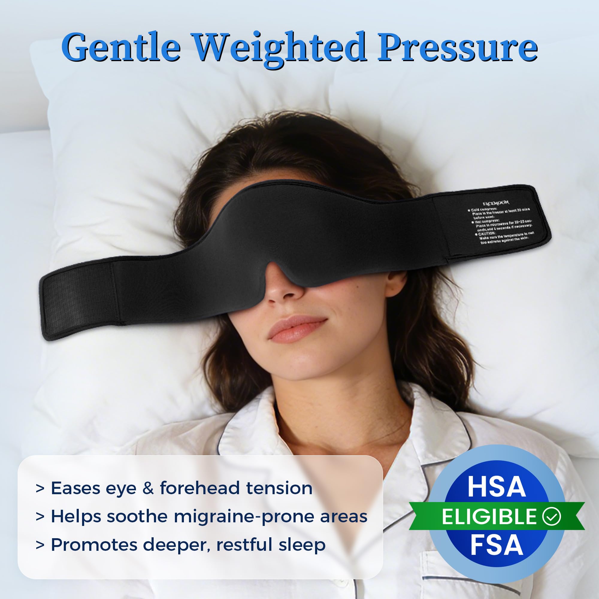 FACEMOON Soft flexible gel pack maintains comfortable temperature during use.