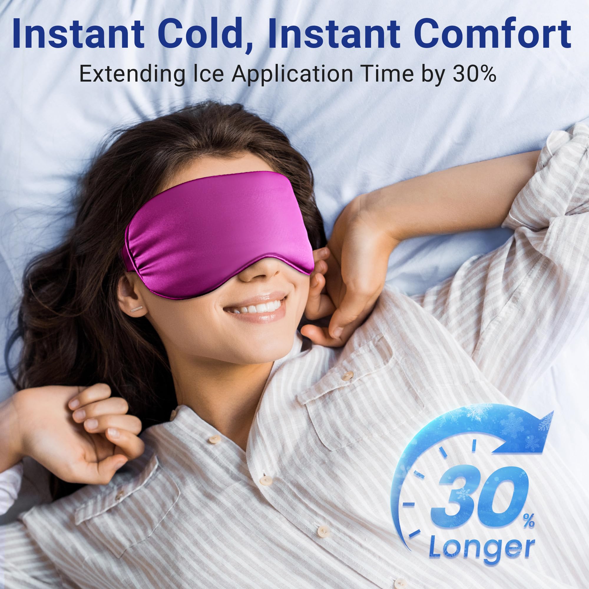 FACEMOON weighted eye mask promotes deeper relaxation while cooling