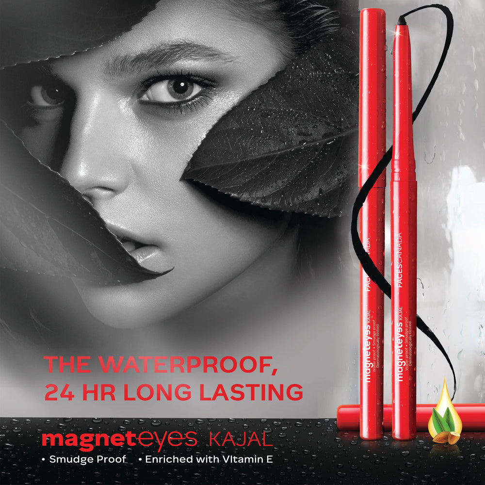 FACESCANADA Magneteyes Kajal deslizamiento suave para trazos precisos en una pasada