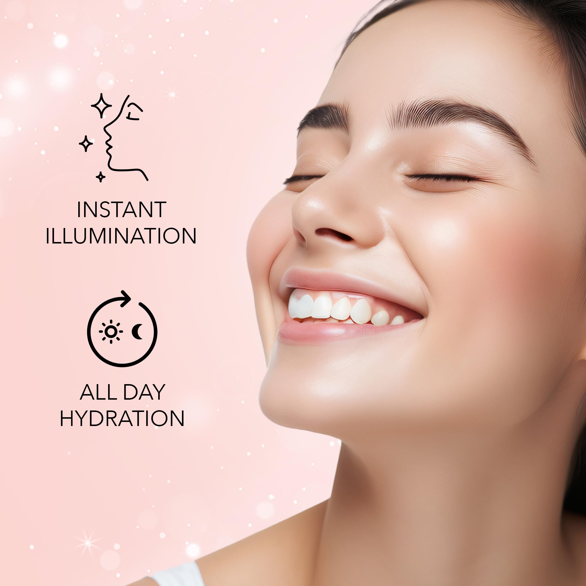 FACESCANADA Strobe Cream Rosa Dorado: ingrediente hialurónico ofrece hidratación duradera.