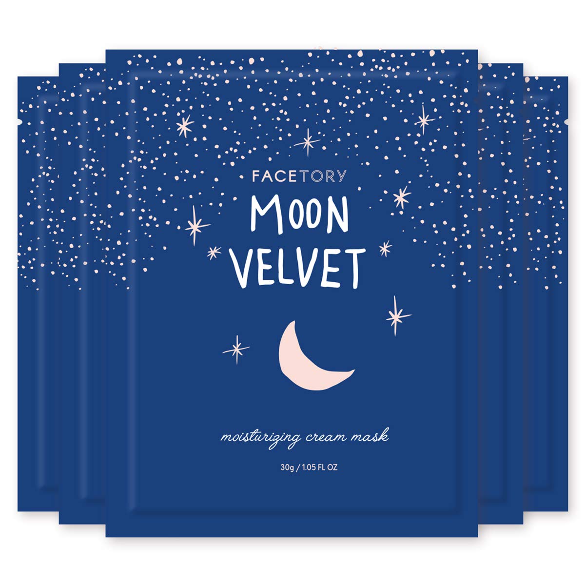 FACETORY Moon Velvet moisturizing mask pack shot for hydration