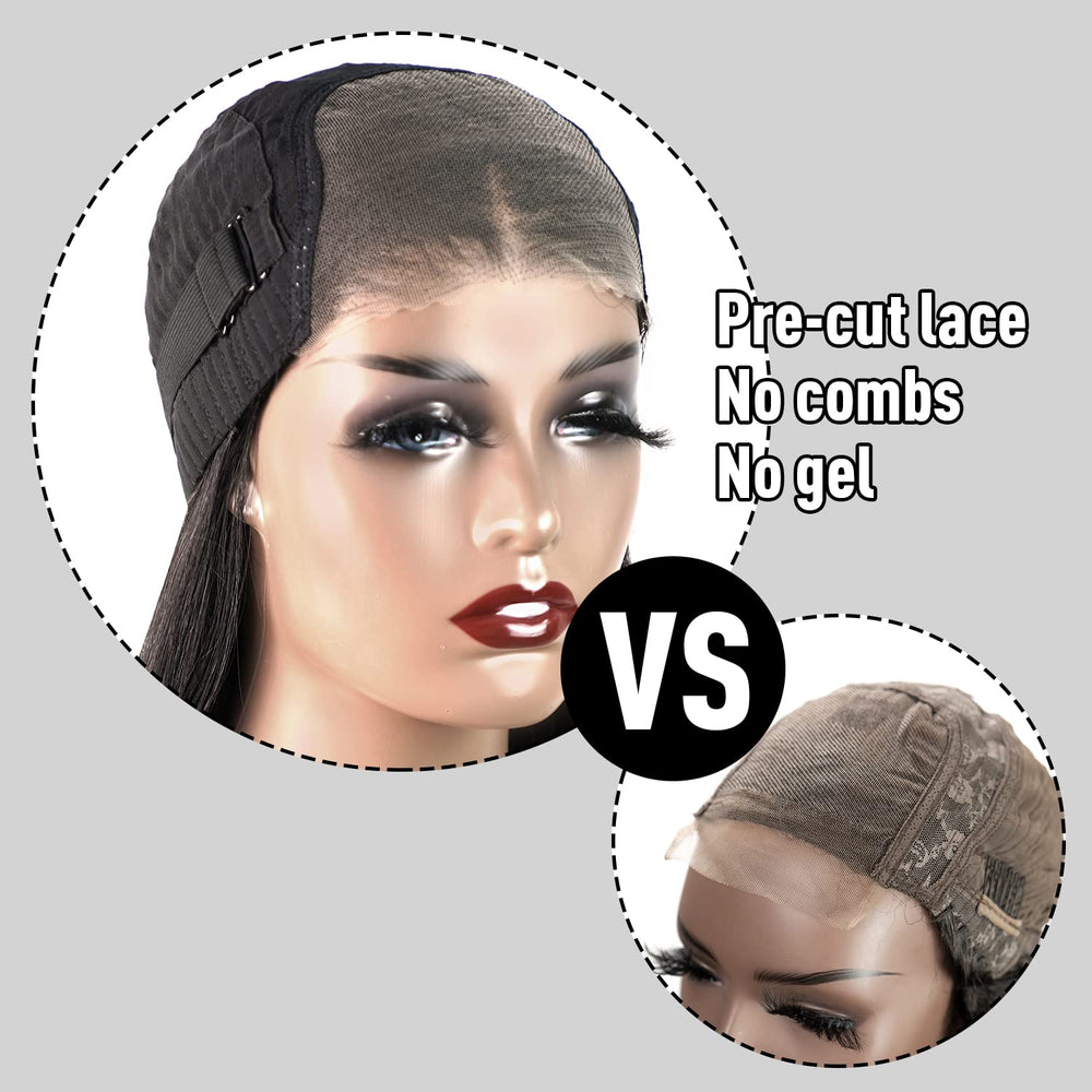 FACMOOD 100% human hair wig ready for styling like natural hair.
