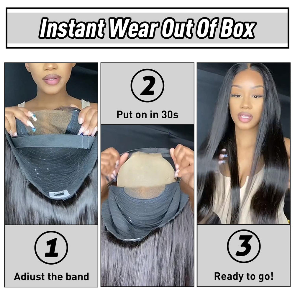 FACMOOD ready-to-wear wig displayed for quick, beginner-friendly wear.