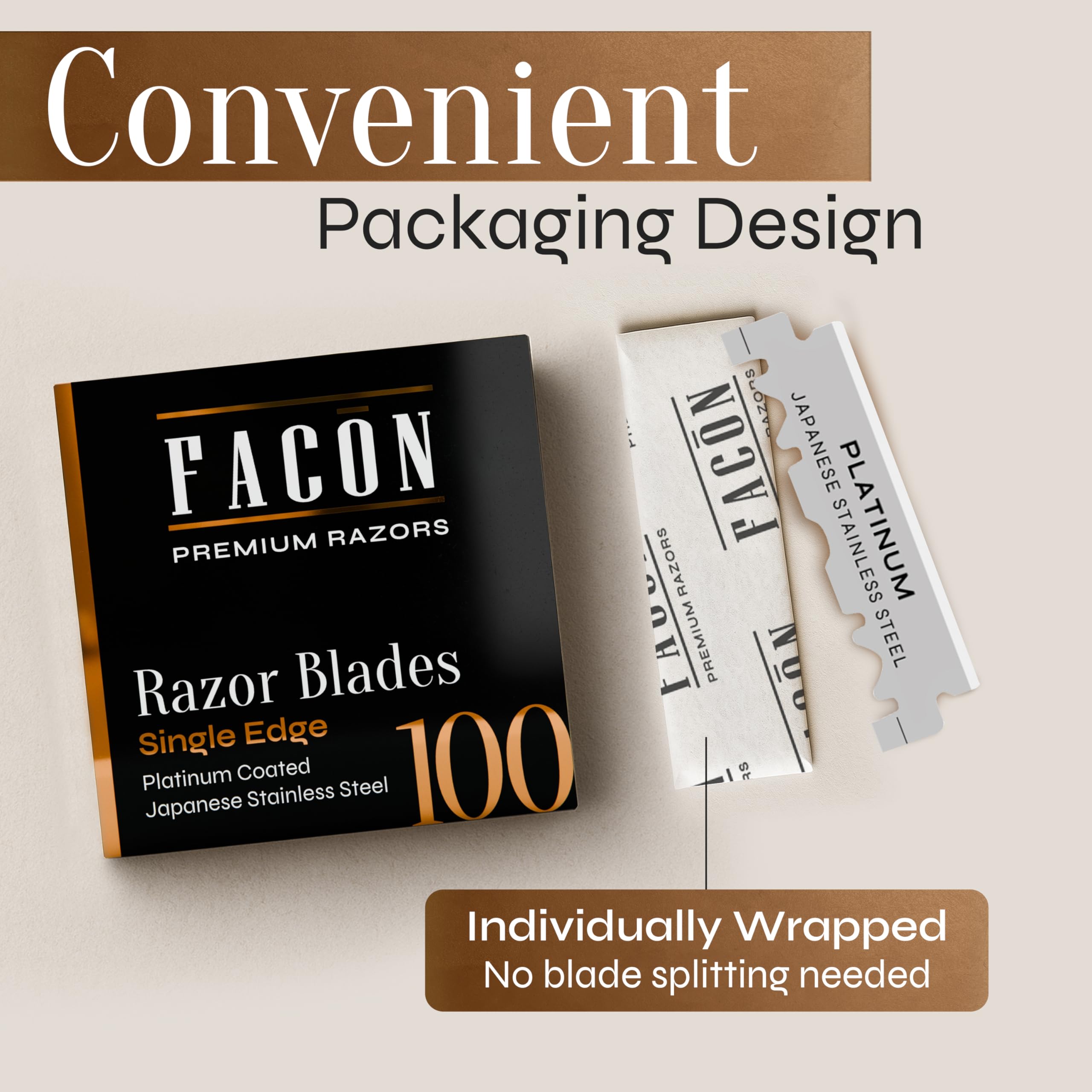 FACON barber-grade blade for professional home grooming results.