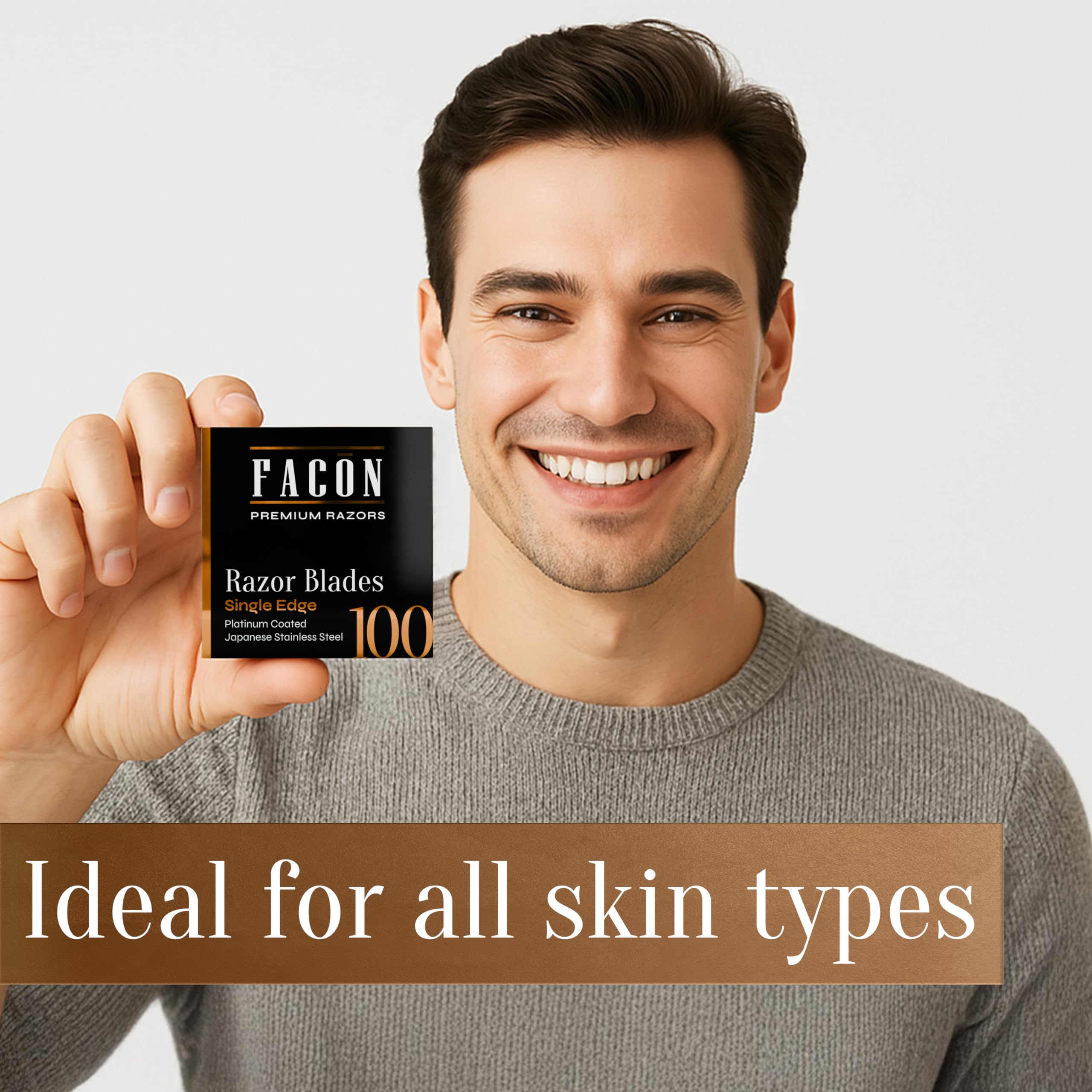 FACON blade supports precise beard detailing and line-ups.