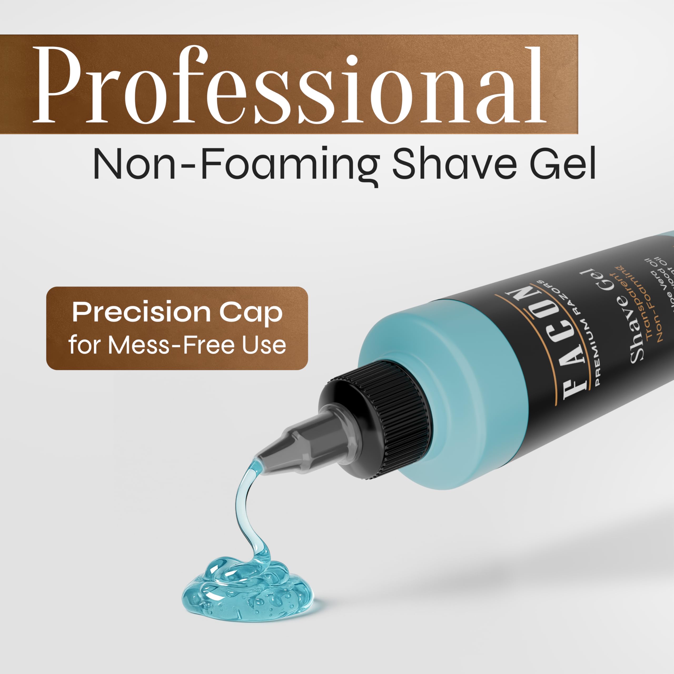 Facón beard edge detailing for sharp, clean lines and definition.