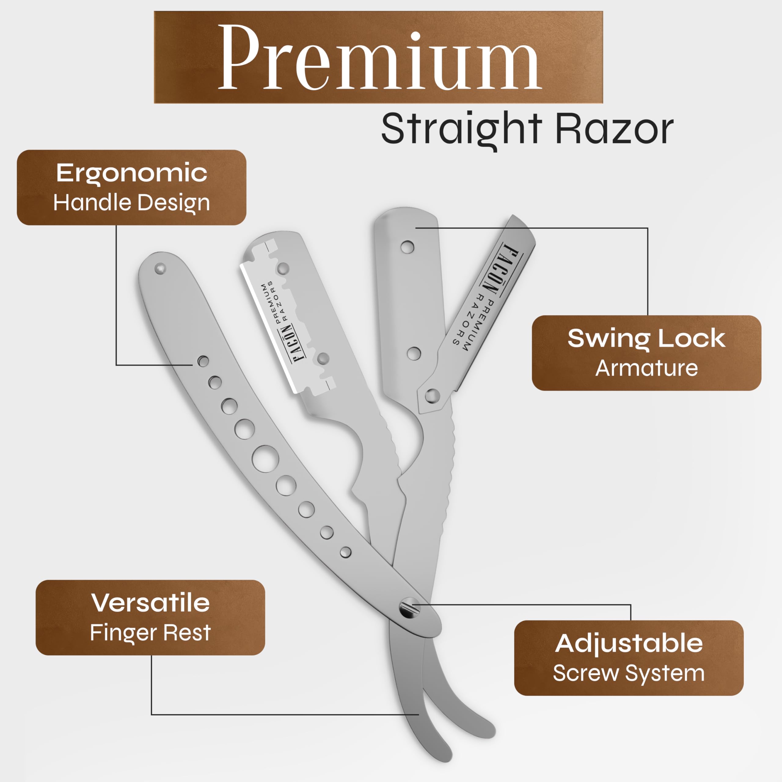 FACON beginner-friendly shave kit supports easy, confident grooming at home.