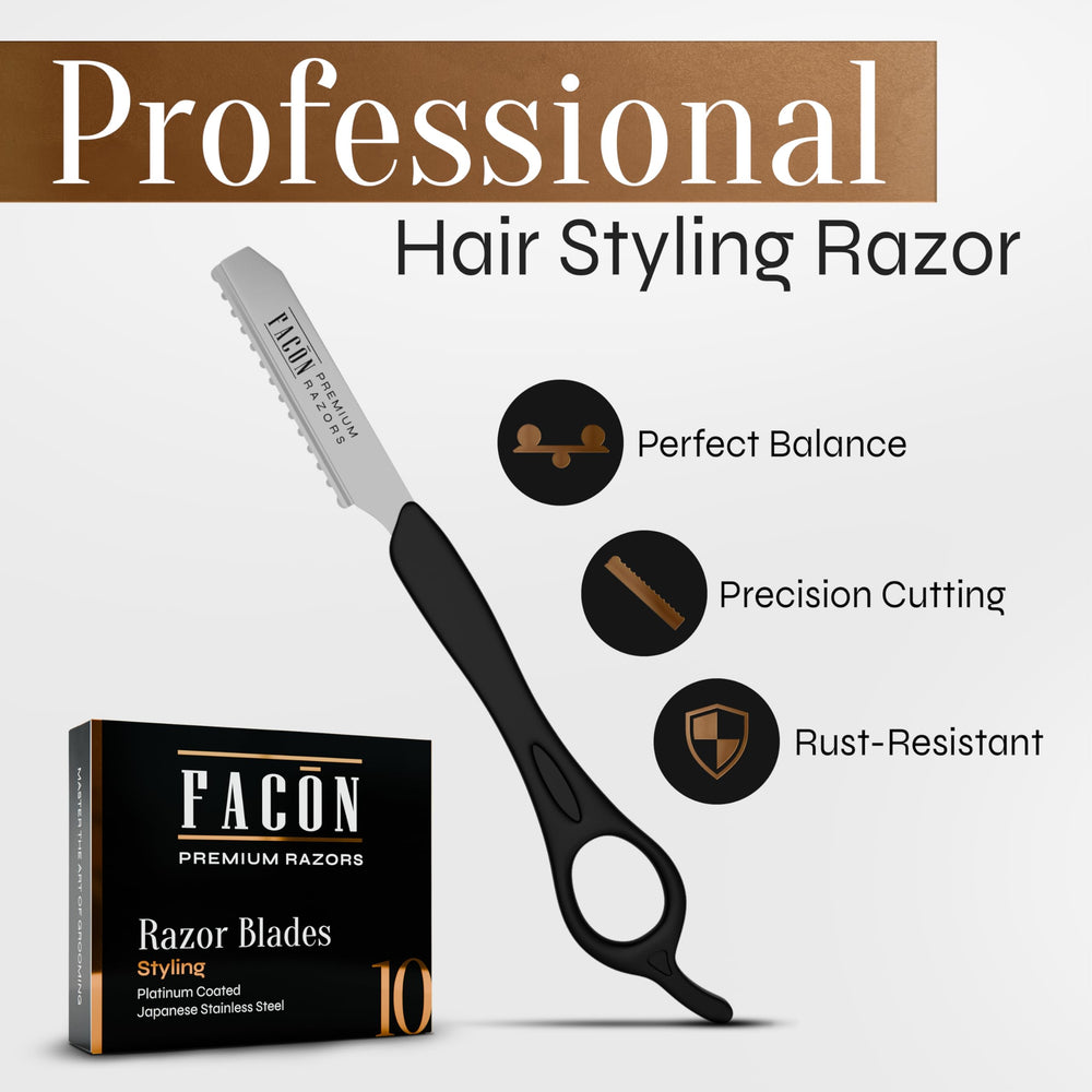 FACON Faether Razor 11 replacement blades pack for ongoing styling sessions.