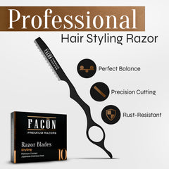 FACON Faether replacement blades 11-pack for precise trimming and long-lasting sharpness.