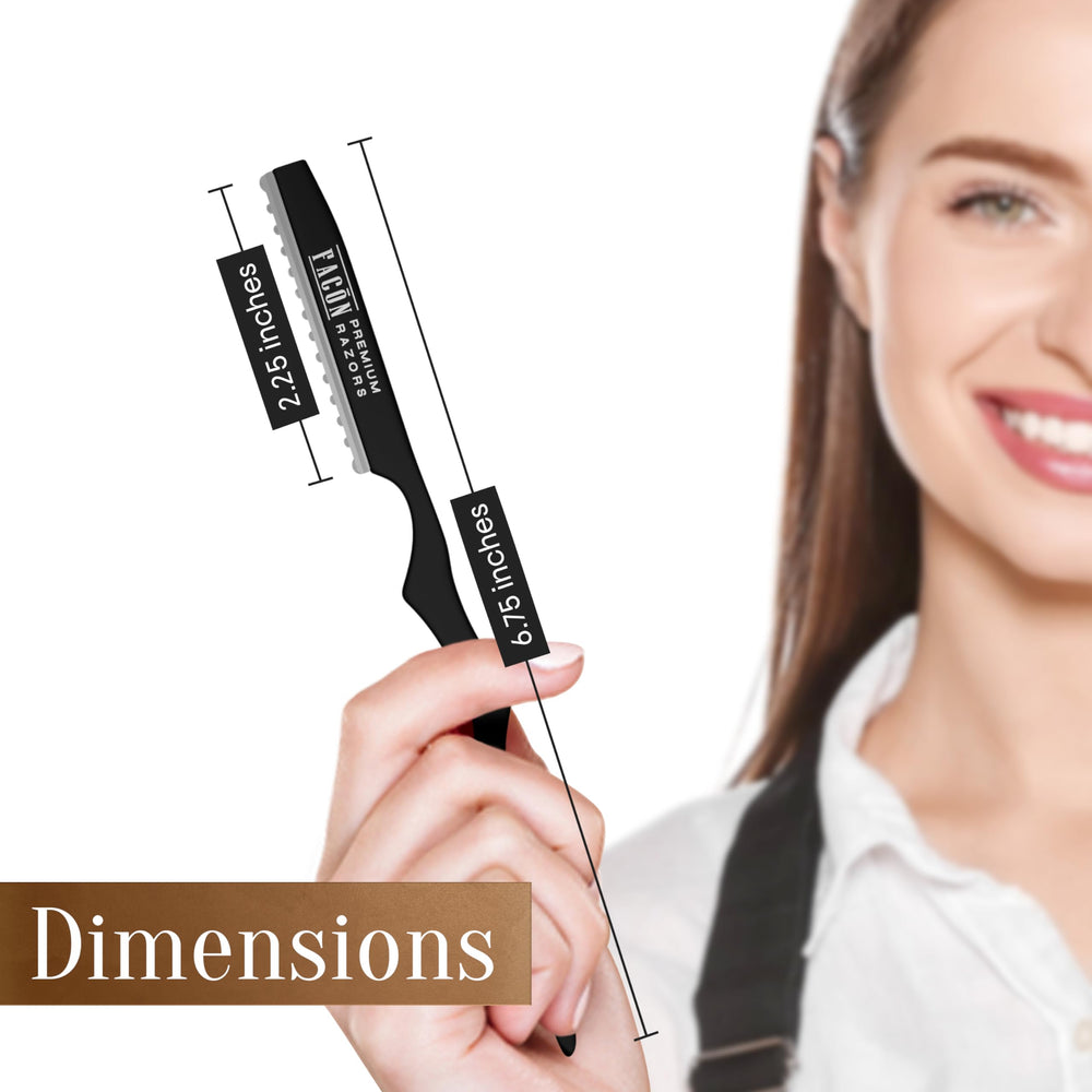 FACON Faether razor kit at the salon station ready for home grooming.