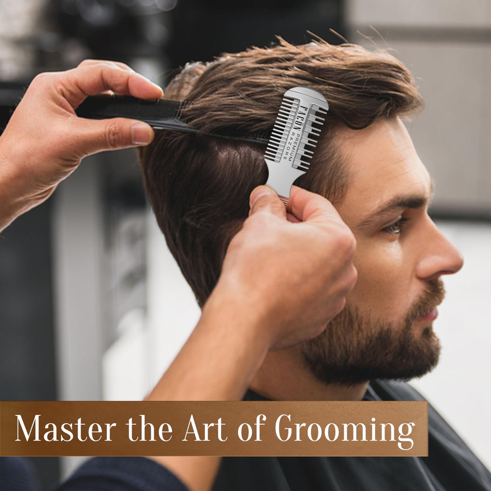 FACON tool for thinning and texturizing to shape layered looks.