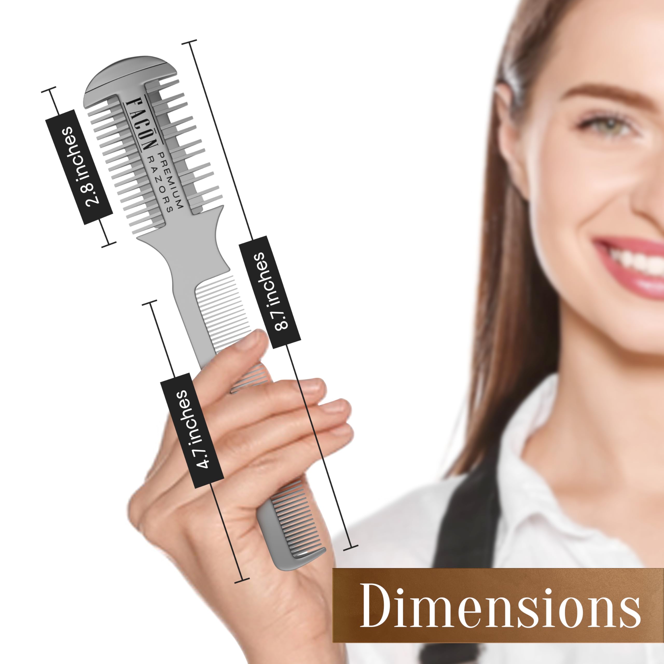 FACON works across various hair types for cutting and styling with ease.