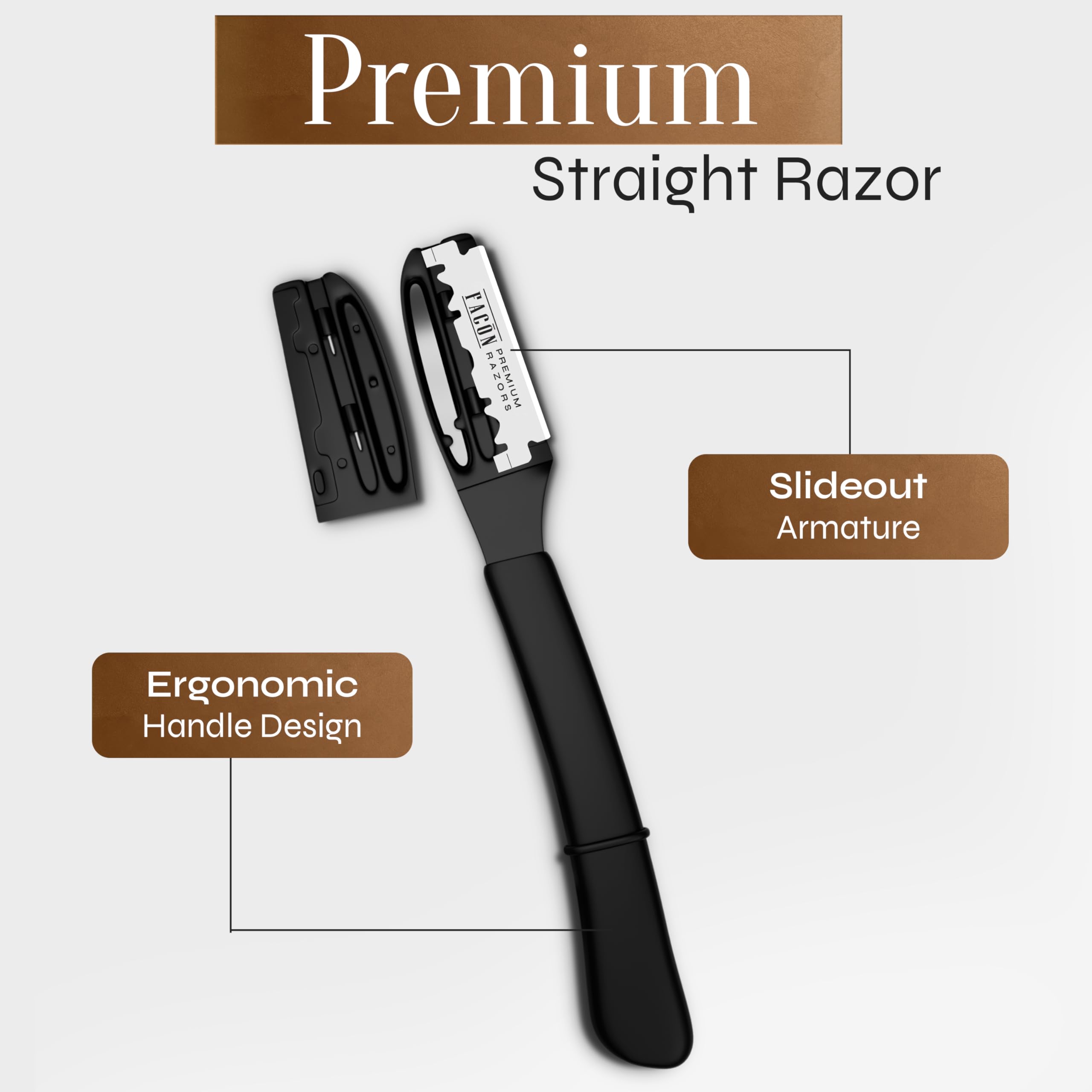 FACON professional grooming kit layout showcases a complete set for versatile styling