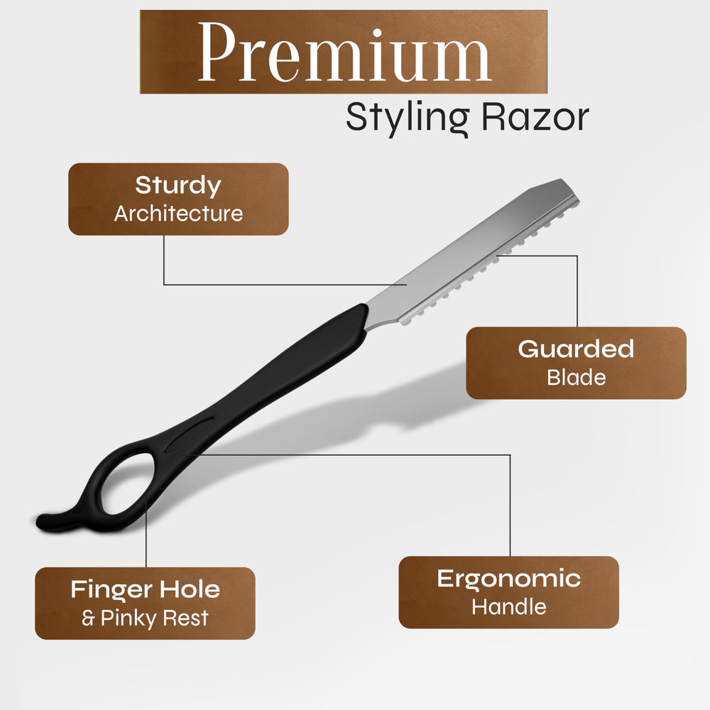 Professional-grade FACON razor suitable for salon and home use.