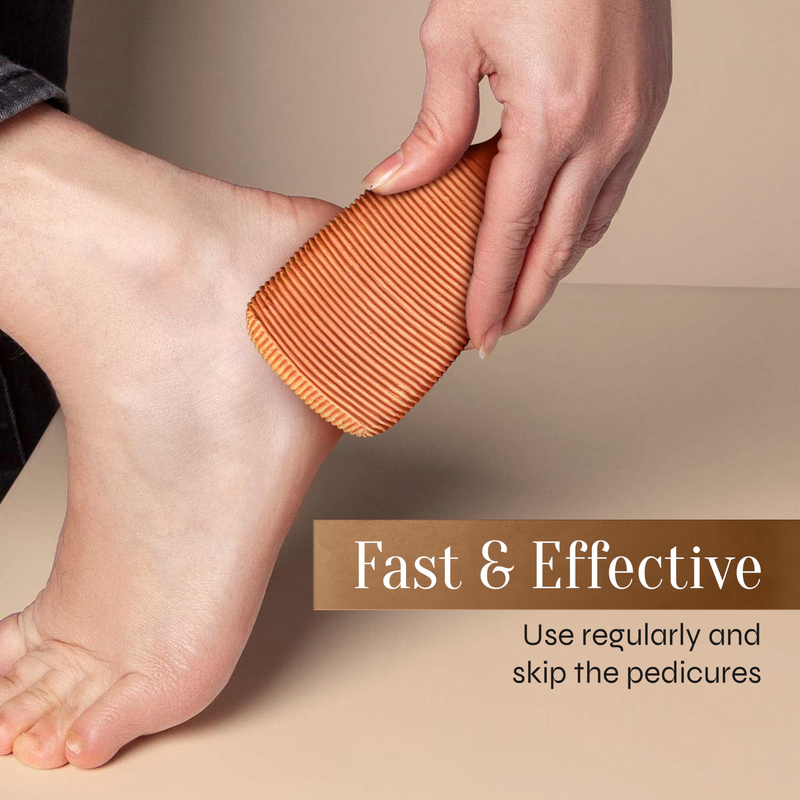 FACON pumice stone after shower use demonstrates soft cleansing routine with natural texture