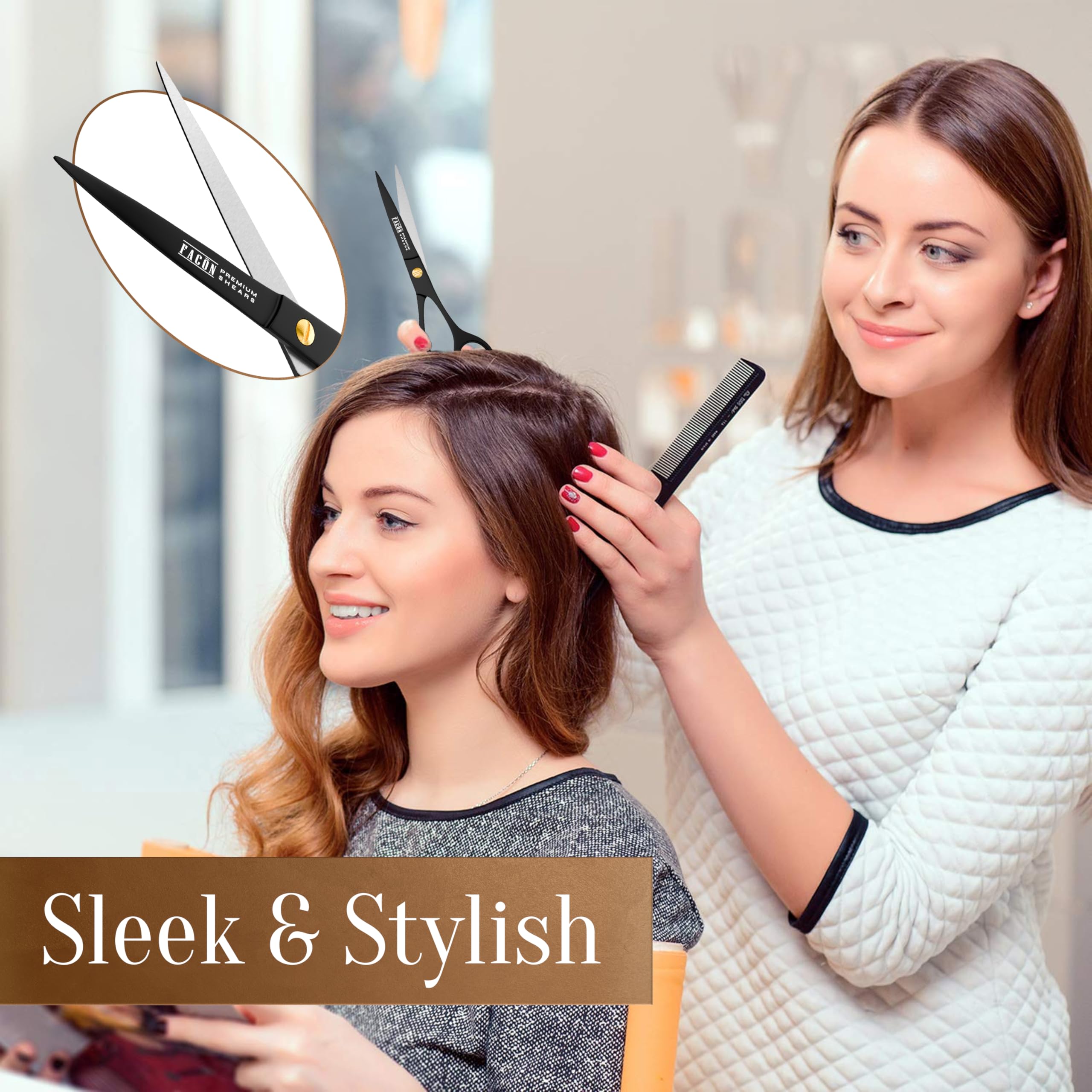 FACON salon-quality performance in use for clean lines and smooth trims